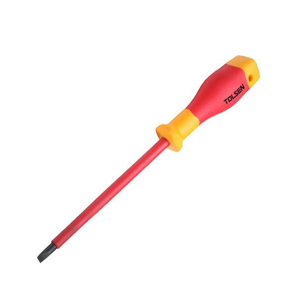 Desarmador plano aislado1/4x6 Tolsen VDEline