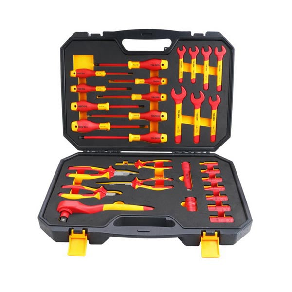 Set alicates+desarmadores+dados+llaves aislados 30 Piezas 1000V VDEline 